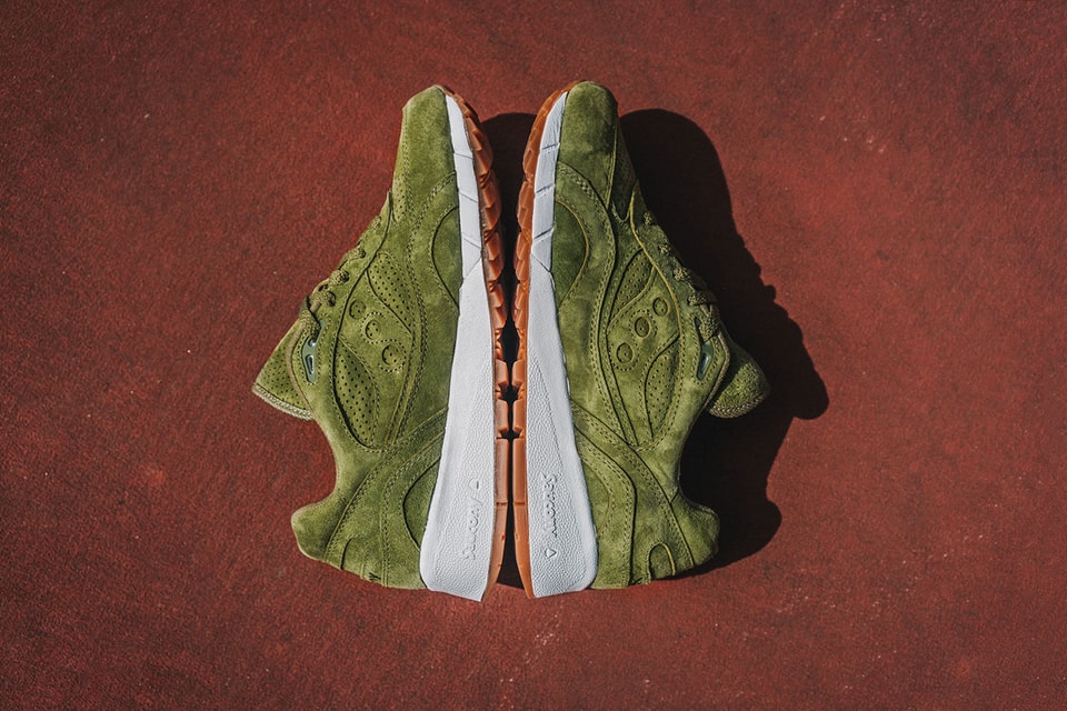 saucony shadow 6000 olive suede