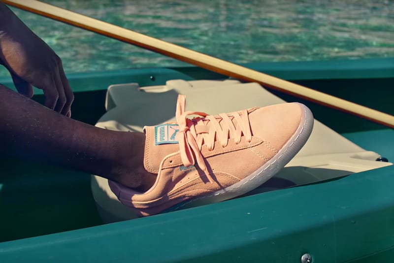 Pink dolphin pumas clearance suede