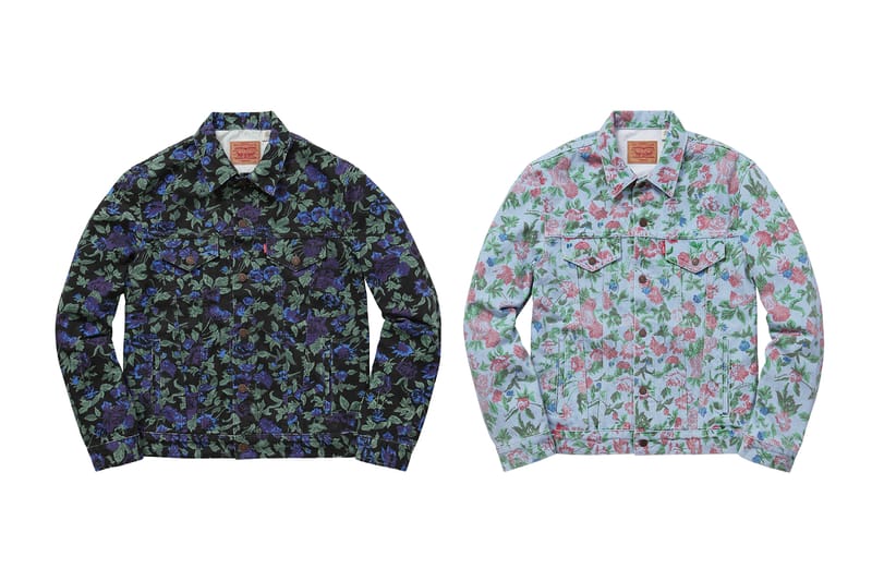 Levi's floral denim on sale jacket