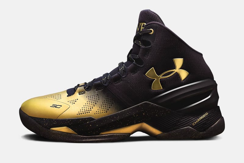 Stephen curry shoes gold and clearance black