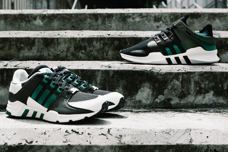 Adidas eqt support hot sale adv black green