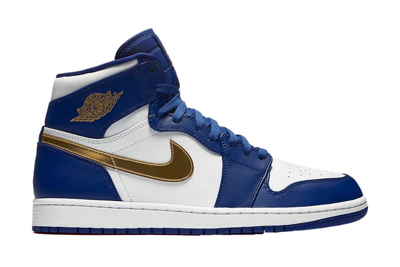 Jordan 1 hotsell gold and blue