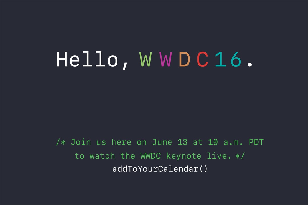 Apple проведет прямую трансляцию выступления WWDC 13 июня