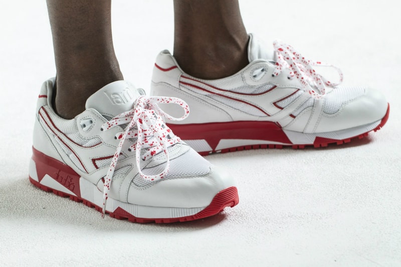 Diadora n9000 outlet white red