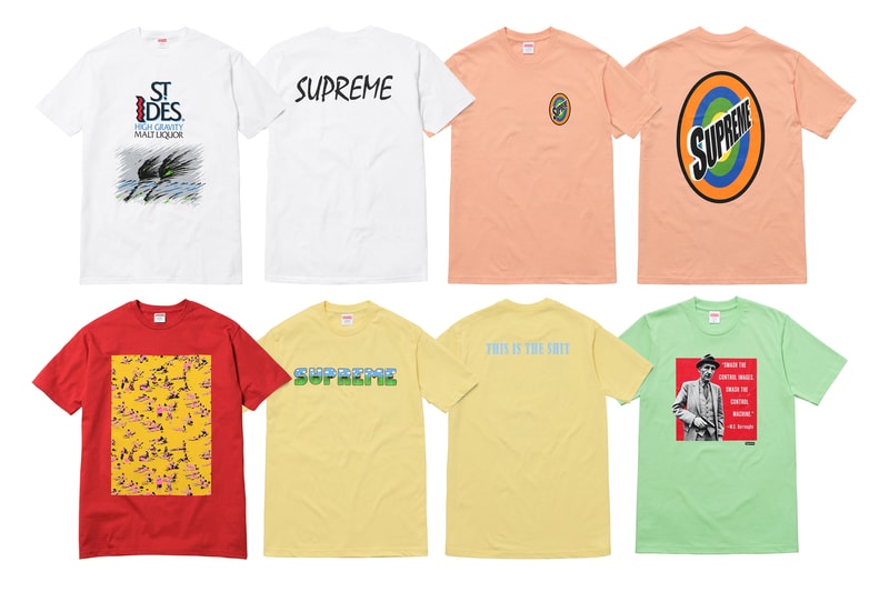 Supreme 2016 Summer T-shirts St Ides and WS Burroughs | Hypebeast