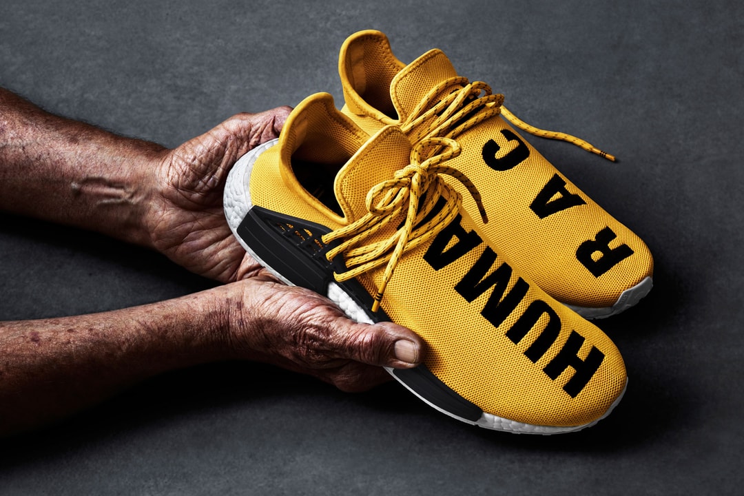pharrell williams hu nmd proud shoes resell price