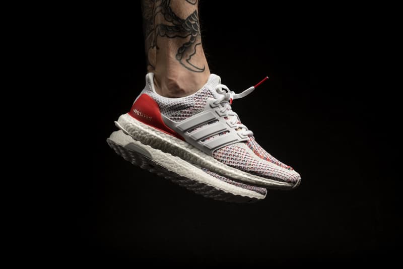 ultraboost white red blue