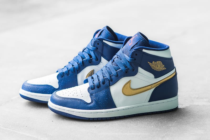 Blue gold jordan 1 deals