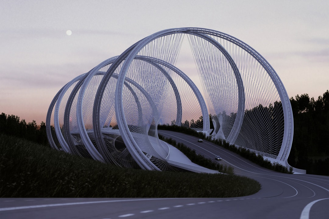 Пекинский мост, вдохновленный олимпийскими кольцами