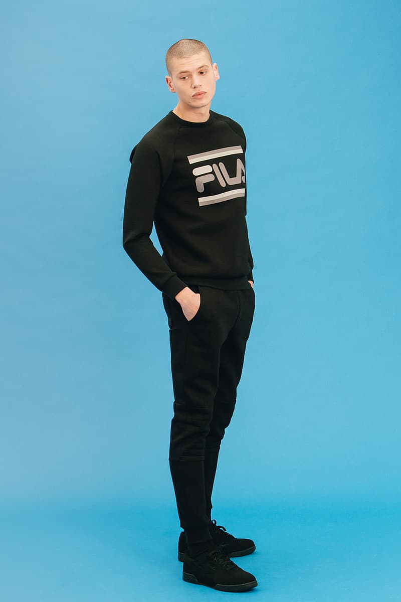 fila black tracksuit