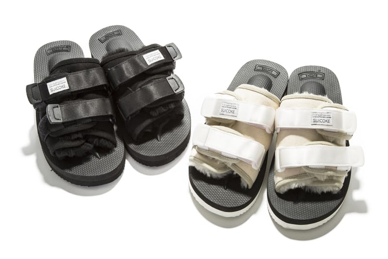 Mouton Trimmed SUICOKE Sandals for BEAUTY YOUTH Hypebeast