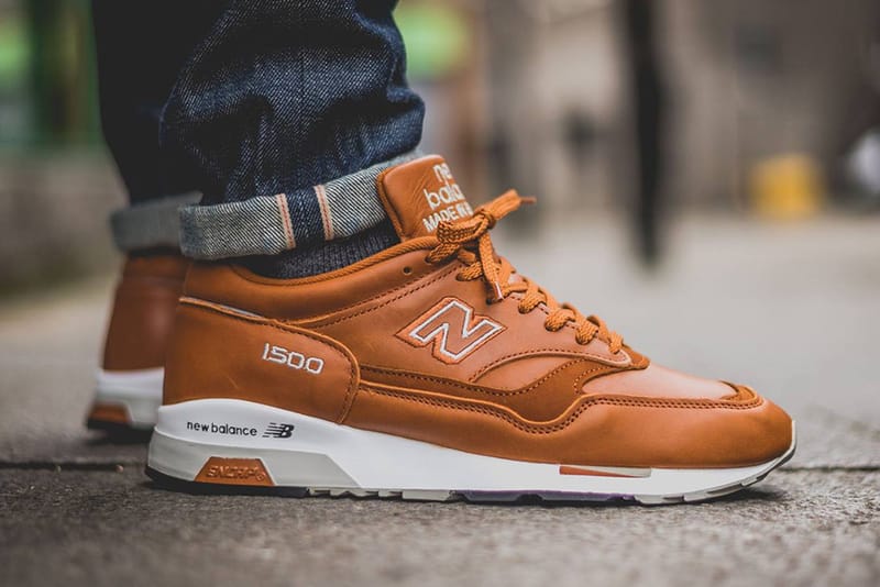 New balance 1500 brown leather on sale