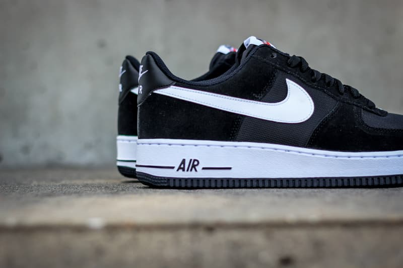 Nike Air Force 1 Black and White Mesh/Suede Combination | Hypebeast
