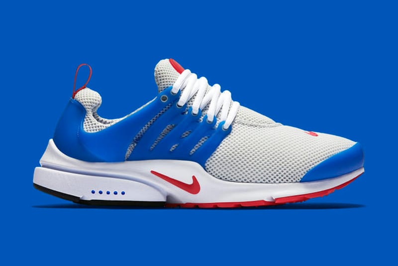 Nike air presto on sale blue white red