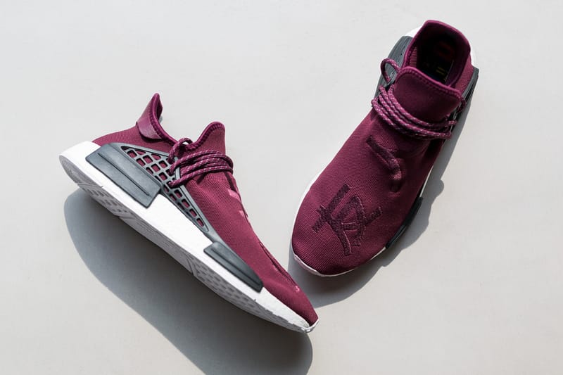 Adidas shop pharrell maroon