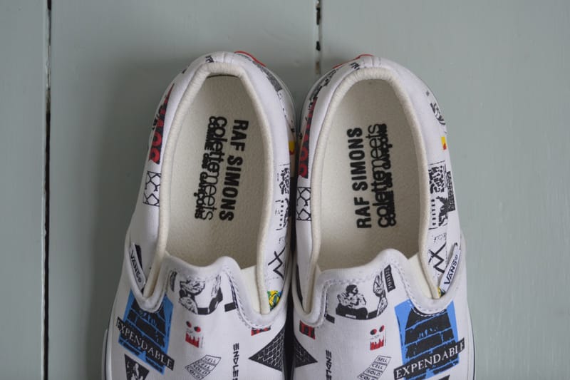 Rare Raf Simons x Colette Meets x COMME Des GAR ONS x Vans Slip On