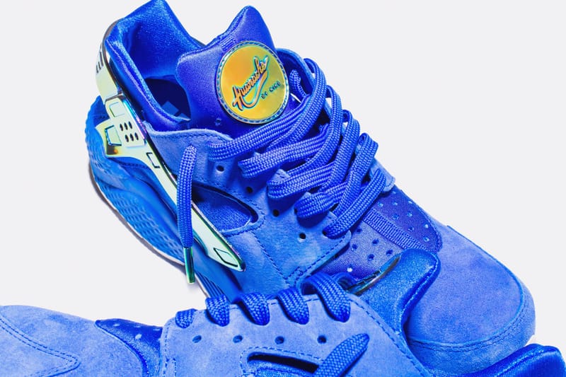 Nike huarache blue store suede