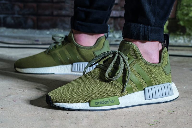 Adidas originals nmd olive green on sale