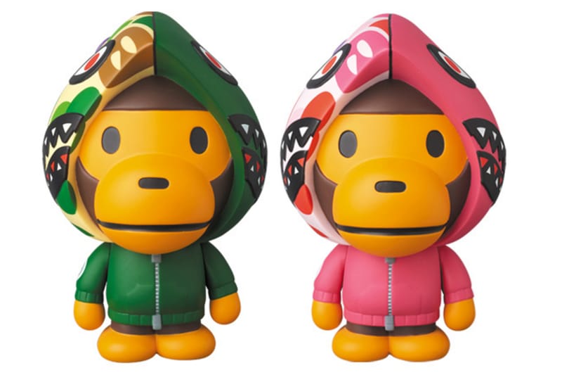 BAPE x Medicom Toy VCD Baby Milo Shark Hoodie Figurine | Hypebeast