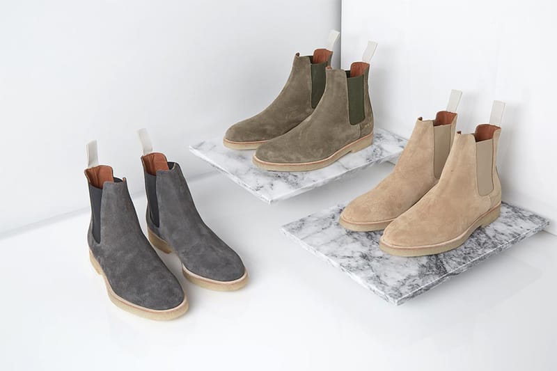 Common projects chelsea boots 2025 tan