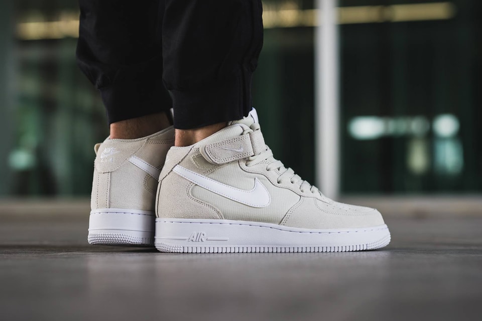 Nike Air Force 1 Mid Light Bone Sneaker | Hypebeast