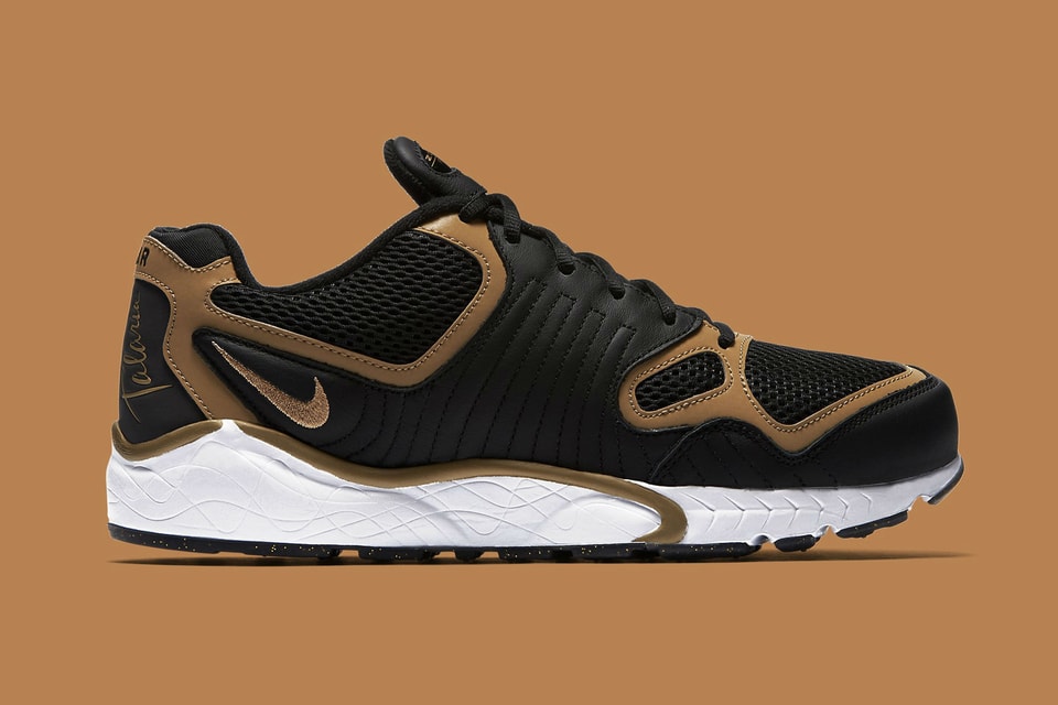 nike zoom gold and black
