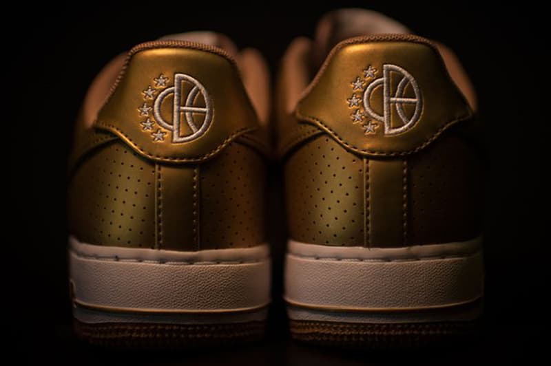 mens gold air force 1