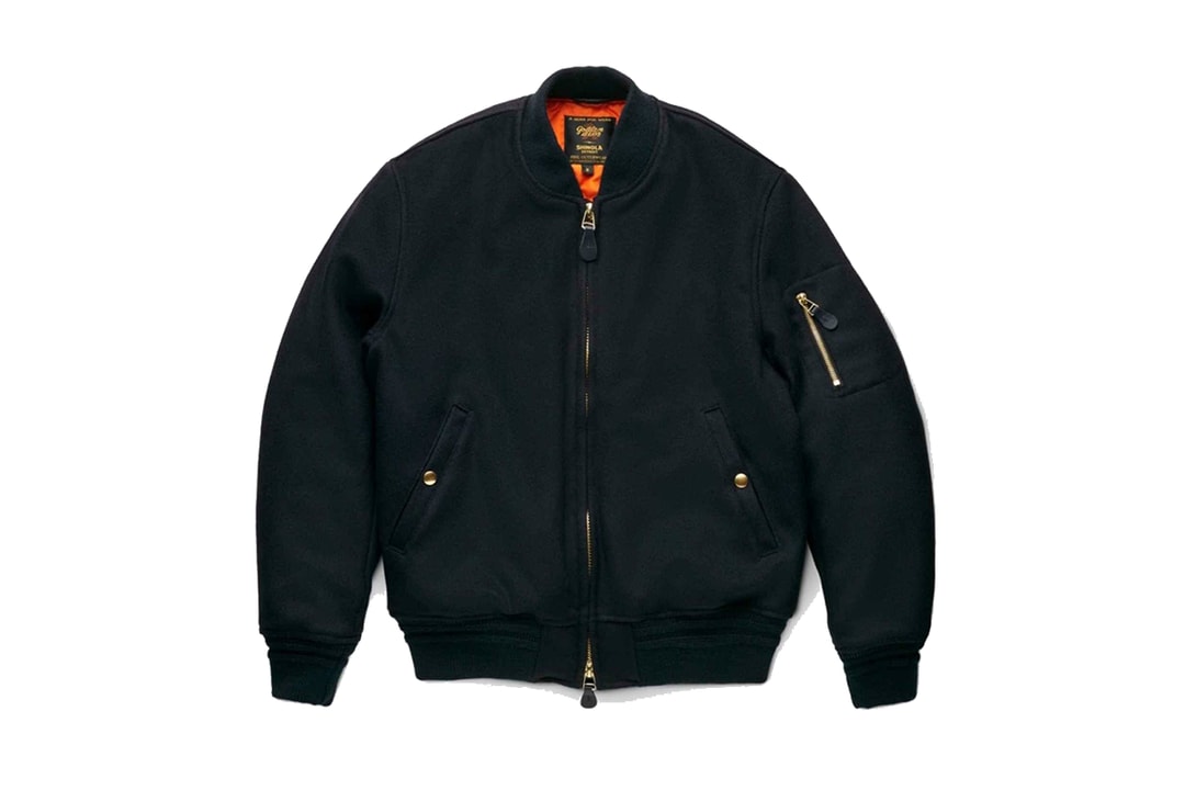 Shinola x Golden Bear Wool MA-1 Bomber Jacket | Hypebeast