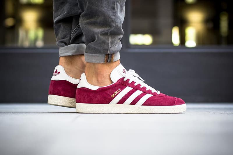 adidas gazelle burgundy