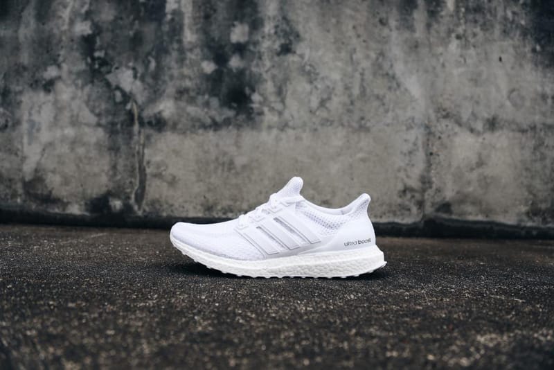 Ultra boost white discount restock