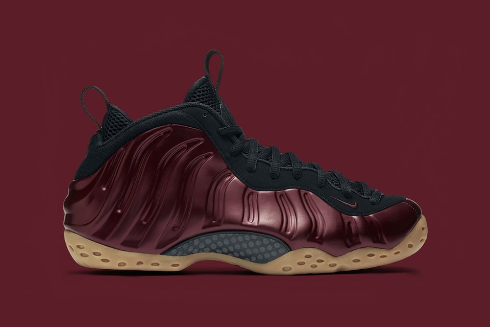 foamposite one maroon