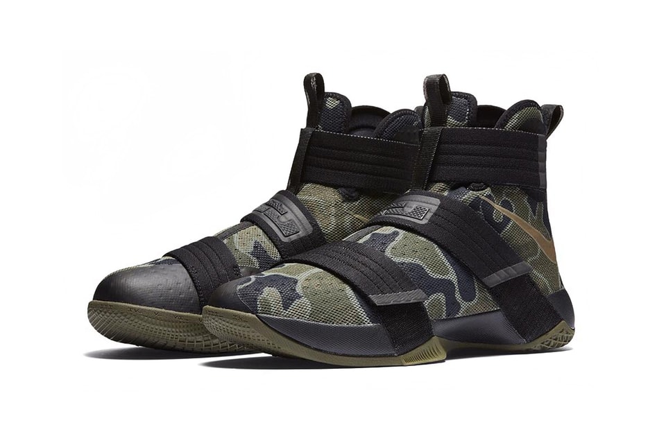Nike LeBron Soldier 10 Olive Camo | Hypebeast