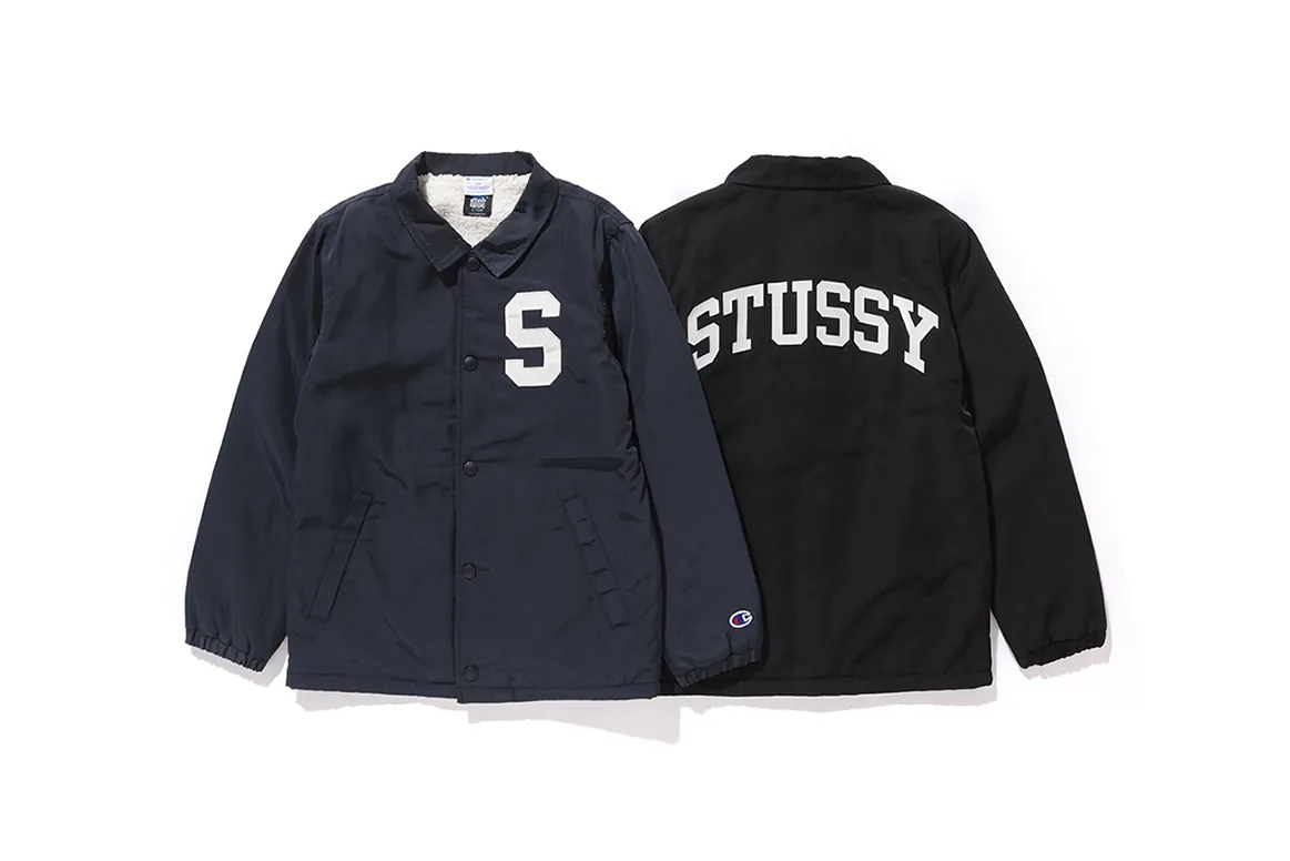 Stussy champion jacket on sale