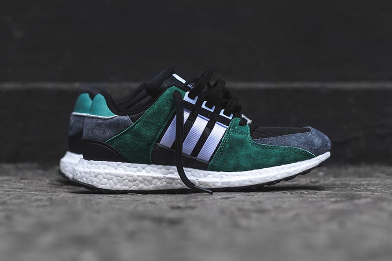 Adidas eqt support black hotsell and green