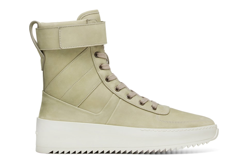 fear of god military sneaker green