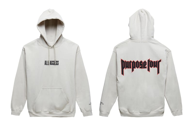 Purpose tour merch online hoodie