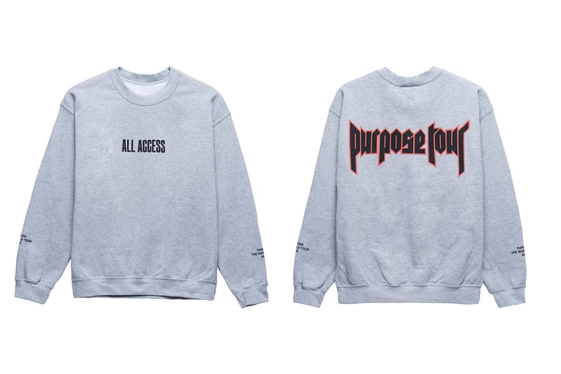 Purpose on sale tour sweatshirt