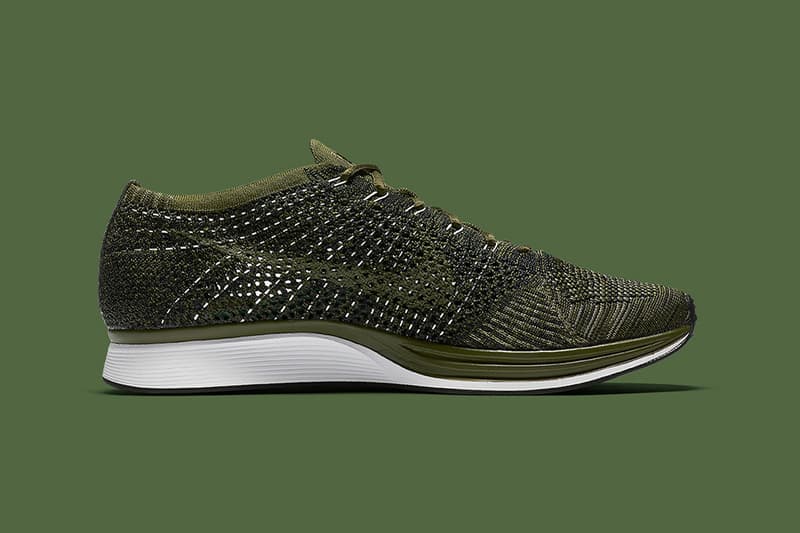 flyknit racer rough green