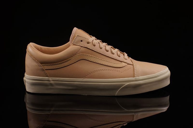 Tan leather hot sale vans