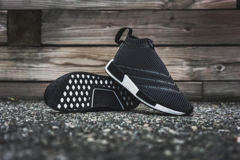 Nmd city sock 2025 black and white