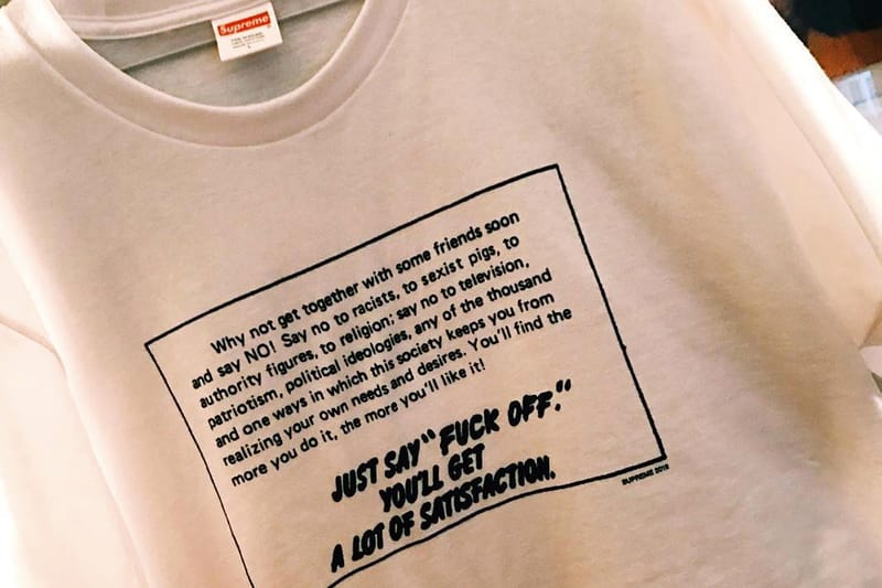 Supreme Unveils New Politically-Charged T-shirt Says No To