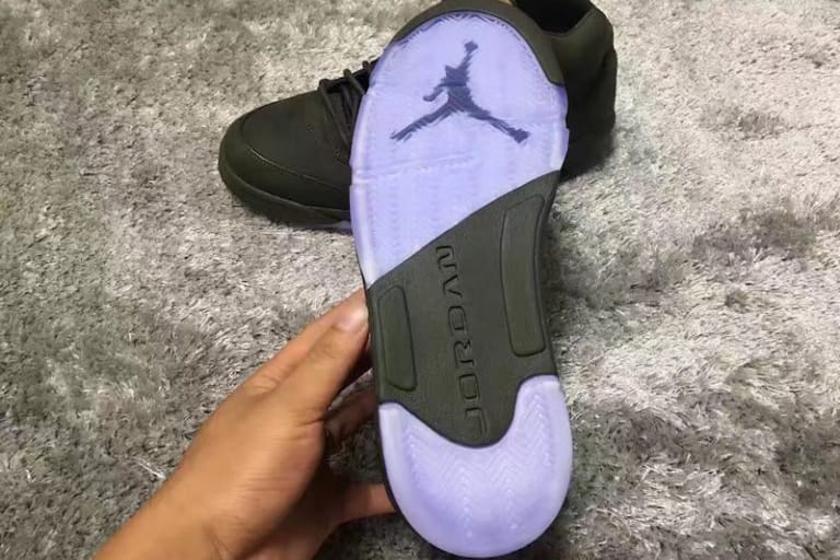 Jordan on sale 5 leather