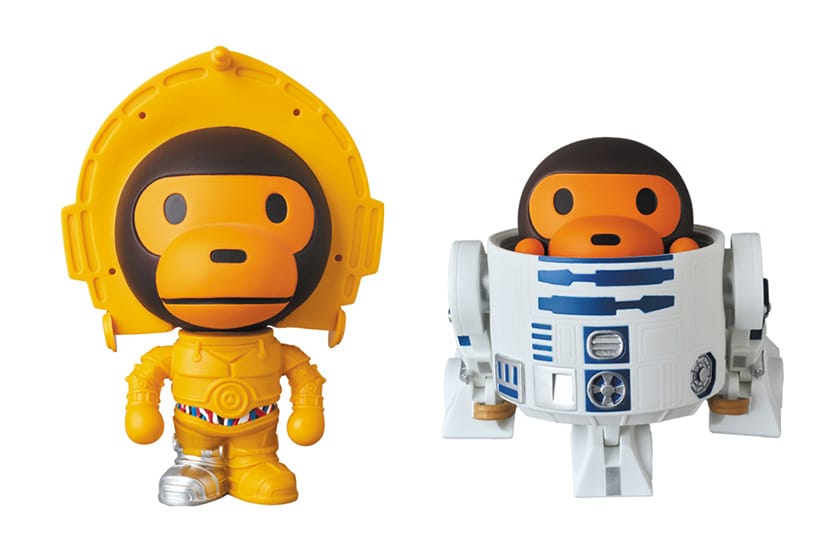 Star Wars' x BAPE x Medicom Toy R2-D2 and C-3PO Figures | Hypebeast