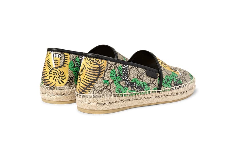 gucci tiger print shoes