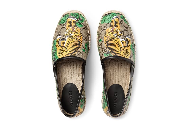 gucci tiger print shoes