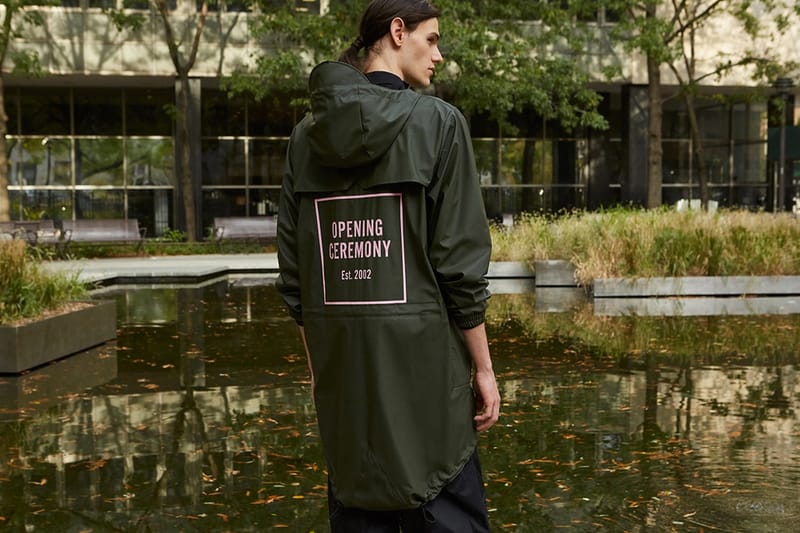 Opening store ceremony raincoat