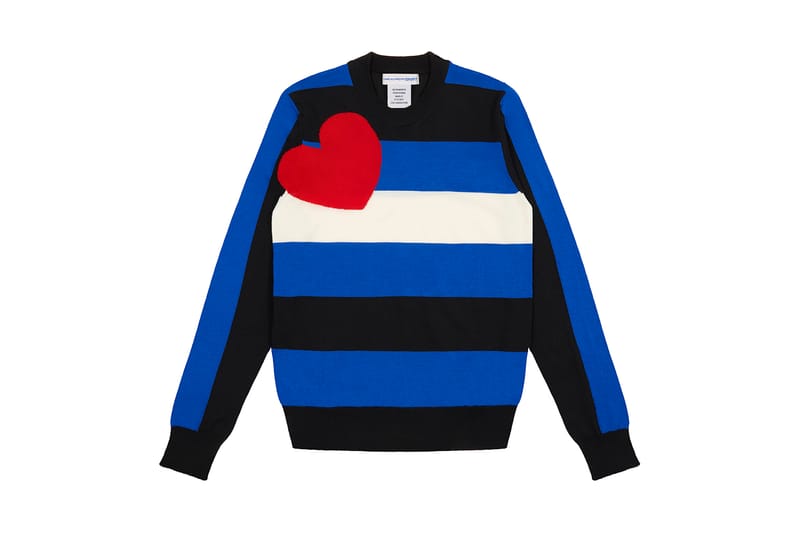 Comme des garcons blue cheap sweater