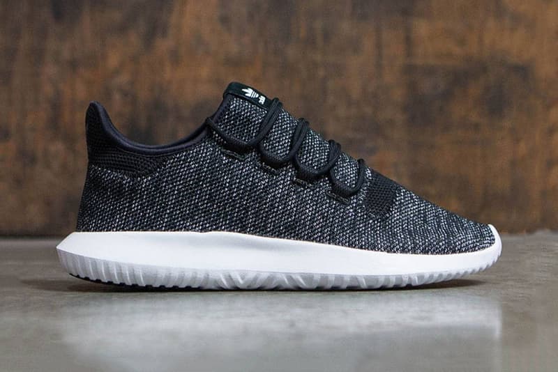 adidas Tubular Shadow Knit Drops in Black | HYPEBEAST adidas Tubular Shadow