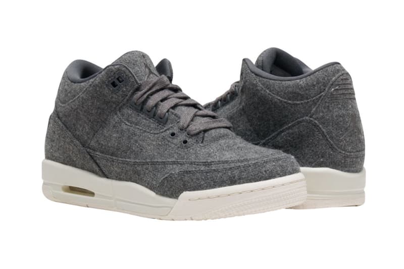 jordan 3 wool on feet