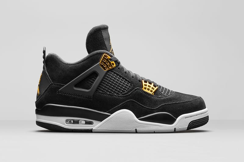 Air jordan 4 store gold and black